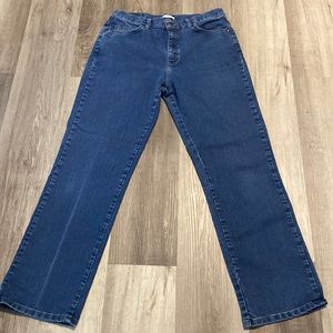 COPY - Lee womens relaxed fit at the waist blue jeans size 12